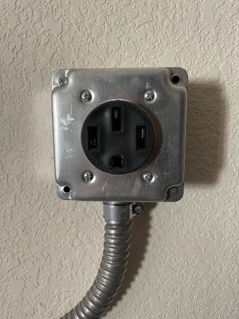 NEMA 14-50 outlet installed for Electrical Panel Upgrade in Bozeman